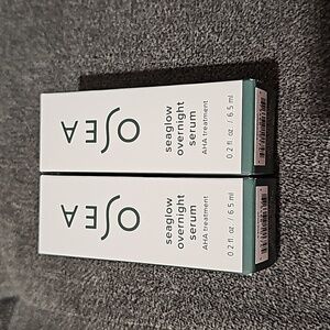 2x OSEA Seaglow Overnight Serum AHA Treatment 0.2oz/6.5ml NEW